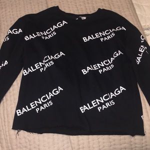 Black logo sweatshirt